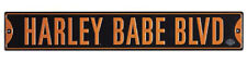 Harley-Davidson Embossed Orange Harley Babe Boulevard Tin Street Sign 2012181 picture