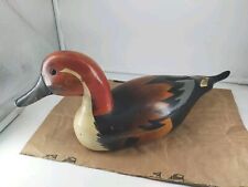 Vintage Hand Painted Wooden Duck  17