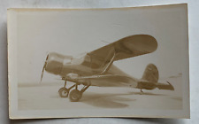 Vintage c 1930s B&W Photo Beechcraft Airplane Model 17 biplane 2.75 x 4.5 Inches picture
