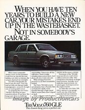 1983 Volvo 760GLE Sedan Original Advertisement Print Art Car Ad J707 picture
