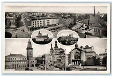1941 Green Gate City Hall Pardubice Czech Republic Multiview RPPC Photo Postcard picture