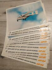 1988 AEROFLOT SOVIET AIRLINES AVIAEXPORT ANTONOV 12 pcs PROMO BROCHURES VINTAGE picture