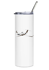 Bombardier Learjet 45 Stainless Steel Water Tumbler with straw - 20oz. picture