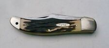 VINTAGE KABAR 1184 USA ~1965 LARGE FOLDING HUNTER STAGLON SCALES VERY GOOD picture