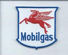 NEW 3 1/8 INCH MOBILGAS GASOLINE IRON ON PATCH  P1 picture