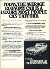 1975 Subaru 2-door Vintage Original Advertisement Print Art Car Ad J636A picture