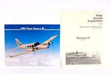 PIPER Vintage SENECA III Brochure Color 1981 PA-34-220T Performance USA Gift New picture