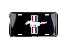 Ford Mustang Black Embossed License Plate Sign picture