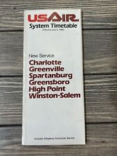 Vintage July 6 1983 US Air System Timetable Brochure Pamphlet picture