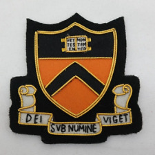 Princeton University Crest Bullion Patch Black & Orange   AL picture