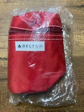 Delta Airlines 1st Class Amenities Red Toiletries Travel Kits Bag  Sealed picture