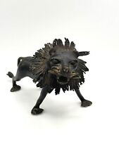 Vintage cast iron lion, 10”x6”, Heavy picture