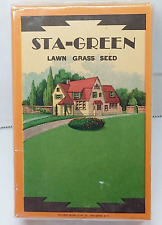 1920's-1930's Sta-Green Grass Seed Cardboard Packaging picture
