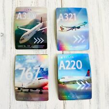 Delta Airline Pilot Trading/Collectible Cards Airbus & Boeing (set of 4) NEW picture