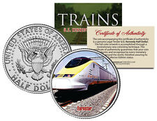 EUROSTAR TRAIN * Famous Trains Series * JFK Half Dollar Colorized U.S. Coin picture