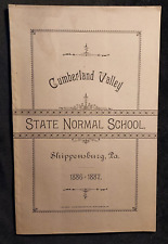 1886 - 87 Student Handbook Cumberland Valley State Normal School Shippensburg PA picture