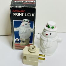 VTG LKS Import 1986 Automatic Snowman Night Light picture