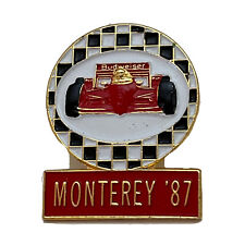 Budweiser 1987 Monterey Grand Prix California Auto Race Car Lapel Pin Pinback picture