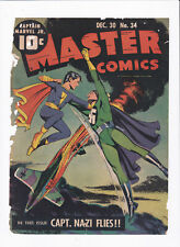 MASTER COMICS #34 [1942] COVER ONLY   CAPT. NAZI FLIES picture