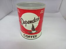 VINTAGE ADVERTISING  DEPENDON  COFFEE  EMPTY TIN  526-H picture