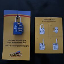 New Southwest Airlines Combination Luggage Lock Rapid Rewards Promo Swag SWA picture