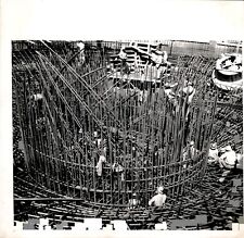 LG56 1958 Wire Photo FIRST NEW ENGLAND ATOMIC POWER STATION CONSTRUCTION @ ROWE picture