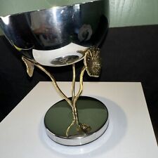 Godinger Stainless Steel Candy Dish Gold Accents  picture