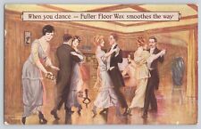 Postcard Advertising WP Fuller & Co Floor Wax Ballroom Dancing Antique Unposted picture