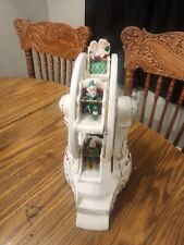 Holiday Classic ferris wheel,Victorian style porcelain, wind up musical picture
