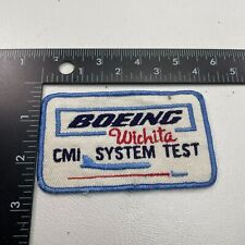 VINTAGE HTF Boeing Wichita CMI SYSTEM TEST Airplane Patch 251D picture