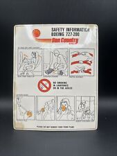 Sun Country Airlines Boeing 727-200 Safety Card - picture