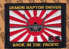 USAF Air Force 7th Fighter Sq FS DEMON RAPTOR DRIVER Pacific 4.75