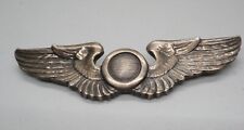 WWII Sterling Army Air Forces Observer Full Size 3 Inch Wings Badge by Balfour picture