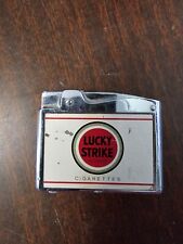 Vintage Continental Advertising Flat Lighter Lucky Strike Cigarettes. RARE picture