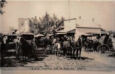 H49/ Mt Hope Kansas RPPC Postcard REPRINT c1950s G.A.R. Soldiers Wagons 3 picture