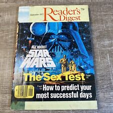 Star Wars Readers Digest Sept 1977 w/Original SW Cover Wrap Still Glued On VTG picture