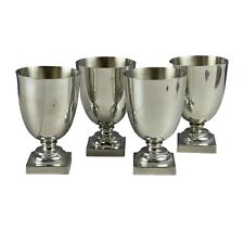 Stieff Pewter P65 Jefferson Cup Goblets Set Of 4 Monticello picture