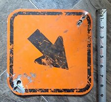 🔶️ Retired Orange Arrow Direction Street Sign 9