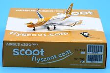 JC Wings 1:400 Scoot Airlines Airbus A320NEO Diecast Aircraft Jet Model 9V-TNB picture