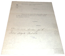 NOVEMBER 1917 PITTSBURGH LISBON & WESTERN LETTER W&LE REPAIRS picture