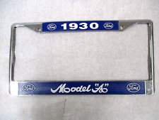 1930 Ford Model A License Plate Chrome frame picture