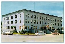 c1960 Exterior Hotel Stearns Building Ludington Michigan MI Avery Color Postcard picture