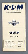 KLM AIRLINE TIMETABLE JULY 1947 SWITZERLAND ISSUE ROYAL DUTCH AIRLINES FLUGPLAN picture