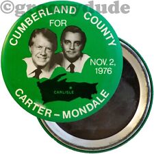 Cumberland County PA for Carter Mondale Nov. 2 1976 Campaign Pin Pinback Button picture