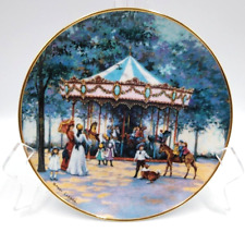 Franklin Mint FULL SET of 6  CAROUSEL Porcelain Collectors Plate by Sandi Lebron picture