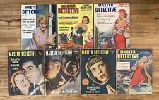 Master Detective Magazine LOT 1948 1949 1957 1961 1962 true crime pulp rare picture