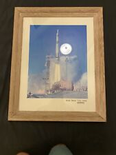 Vintage Lockheed MARTIN MARIETTA USAF Titan Rocket Framed Poster Launching NASA picture