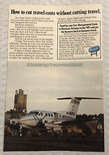 Vintage 1980 Beechcraft Original Print Ad Full Page - How To Cut Travel picture