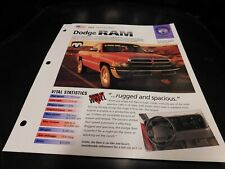 1994-2002 Dodge Ram Truck Spec Sheet Brochure Photo Poster 95 96 97 98 99 00 01 picture