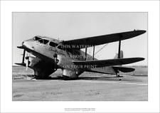 Connellan Airways DH.89A Dragon Rapide A2 Art Print – NT '50 – 59 x 42 cm Poster picture